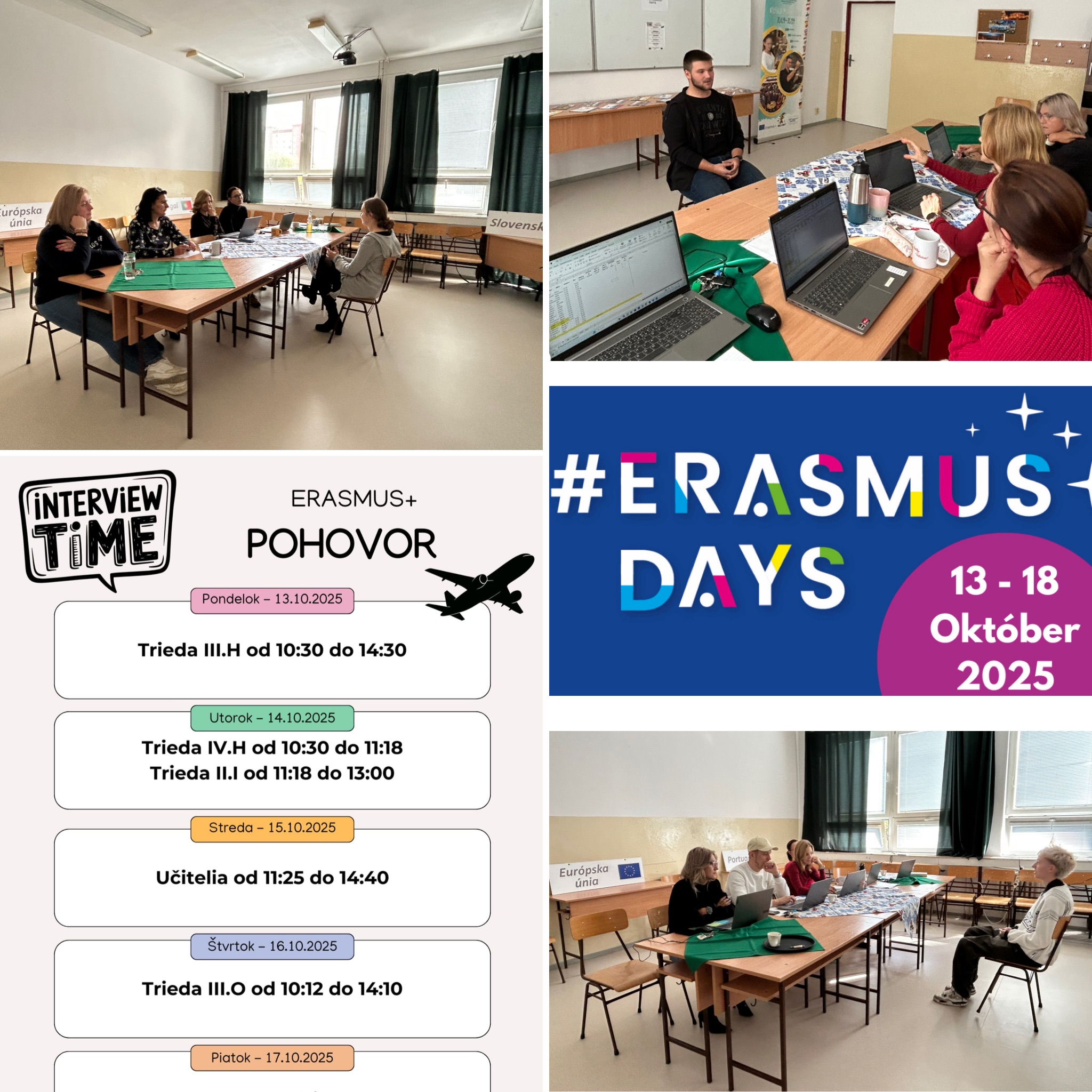 Erasmus Days na našej škole: chute Európy aj náročné pohovory